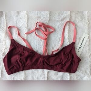 Fortnight bra maroon red XL NEW